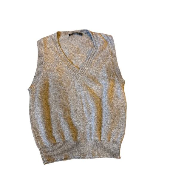 Brandy Melville Grey Wool Blend Sweater Vest One Size - Picture 2 of 6